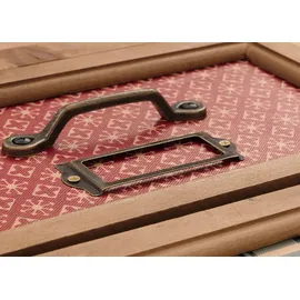 Mendler Apothekerkommode 80 x 91 x 40 cm Braun