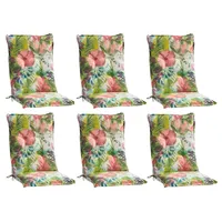 GO-DE Stuhlauflagen Mittellehner 6er Set FRUTTANA, Mehrfarbig - Mittellehner