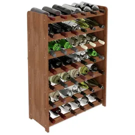 LENMAR Weinregal 118 x 72 x 26,5 cm Braun