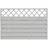 Sichtschutzzaun Element Country 120 x 180 cm grau
