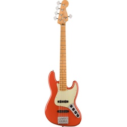 Fender Spielzeug-Musikinstrument, Player Plus Jazz Bass V MN Fiesta Red – E-Bass