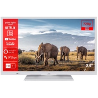 JVC LT-24VH5155-W 24 Zoll Fernseher/Smart TV (HD Ready, HDR, Triple-Tuner, Bluetooth) - Inkl. 6 Monate HD+, weiß