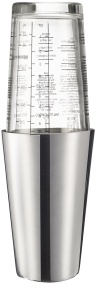 WESTMARK Cocktail Shaker Boogie, 350 ml, Hochwertiger Shaker mit 6 Rezepten für das Mixen von verschiedenen Cocktails, 1 Shaker