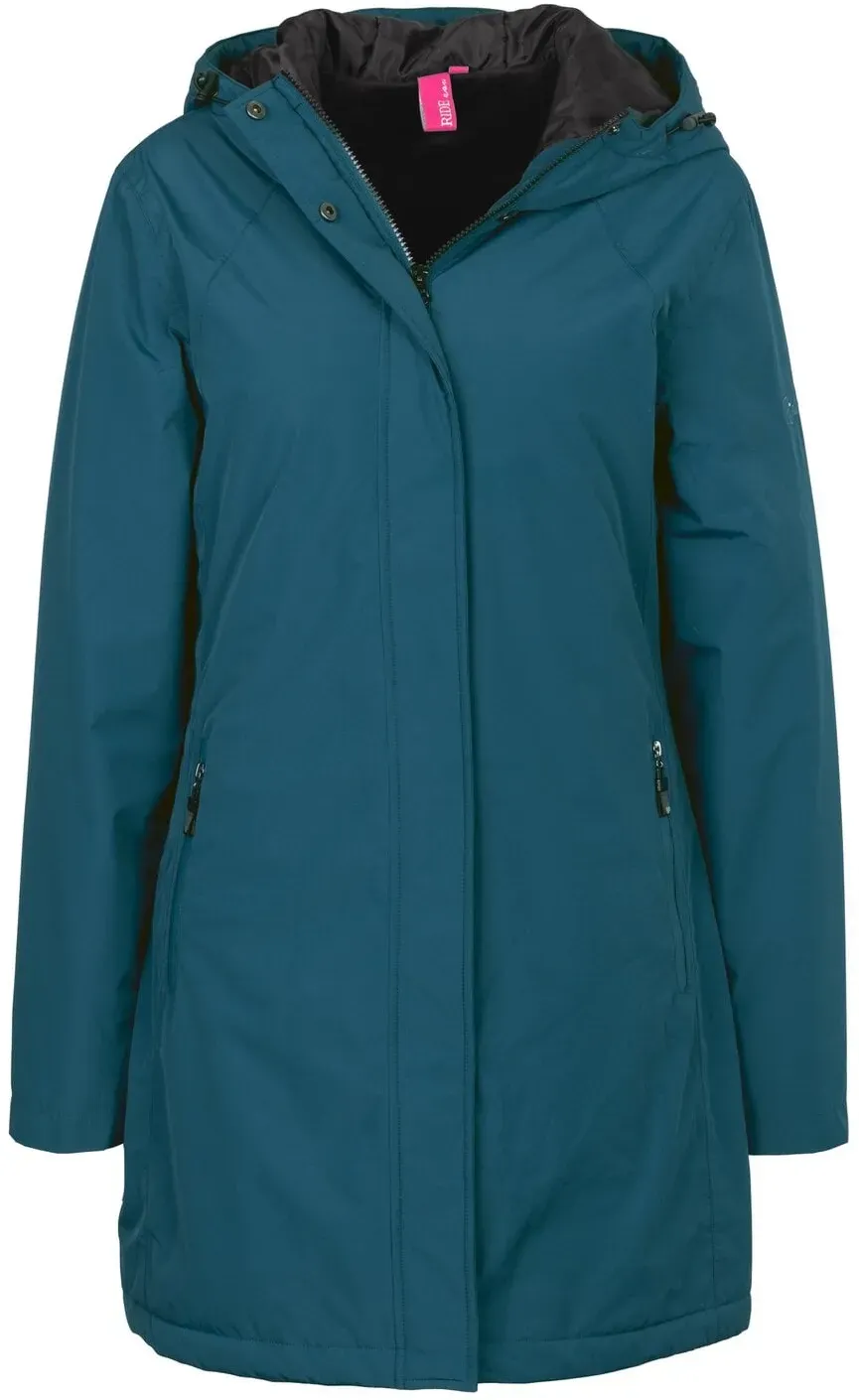 RIDE now Regenmantel shaded teal XXL
