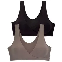 PETITE FLEUR BY LASCANA Still-BH Damen taupe+schwarz Gr.44
