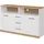 Home Affaire Ribe Sideboard 130 x 35 x 80 cm weiß