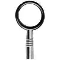 Junie MB-Zierschlüssel0305 m.Bart,8x6,Schaftl.42, Durchmesser 6,Nuten,Schl.nr.4 vernickelt