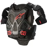 Alpinestars Brustprotektor A-6 XS/S Schwarz/Anthrazit/Rot