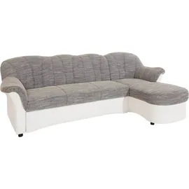 DOMO collection Eckcouch Kunstleder 3-Sitzer Grau