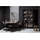 Woood Vitrine James 125 x 47 x 200 cm Schwarz