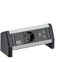 Bachmann DESK 1x Schutzkontakt 1x USB Charger