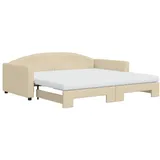 vidaXL Tagesbett 100 x 200 cm Creme
