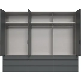 WIMEX Falttürenschrank Oxford 300 x 216 x 58 cm Grau