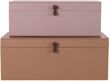 House Doctor - Metall Aufbewahrung Beige/Rosa