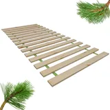 INNOVAHOME FURNITURE BY W Rollrost 140x200 cm, 15 Latten aus Massivem Kiefernholz x2, Holz Lattenrost 140x200cm, Tragkraft bis zu 280 kg, Langlebig & Stabil, Einfache Montage – inkl. Schrauben