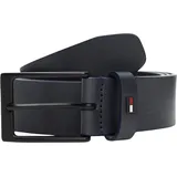 Tommy Hilfiger Herrengürtel Leder 3,5 cm Blau 80