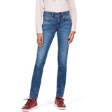 G-Star Jeans Midge Straight Wmn«, Gr. 33 Länge 32, (medium indigo aged, D07145-8968-6028), Dunkelblau Regular Fit, uni, für Damen -