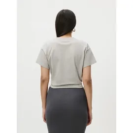 LeGer By Lena Gercke LeGer T-Shirt Tessy, LeGer by Lena Gercke mit Knoten-Detail, cropped grau S (36)