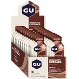 GU Energy Gu Unisex Energy Gel Chocolate Outrage Karton 24 x 32g)