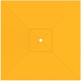 paramondo Sonnenschirm Bespannung für interpara Sonnenschirm (3x3m / quadratisch), mit Schirmbelüftung, Waschbar, gelb