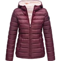 Marikoo Damen modische Steppjacke Übergangsjacke mit großer Kapuze Lucy