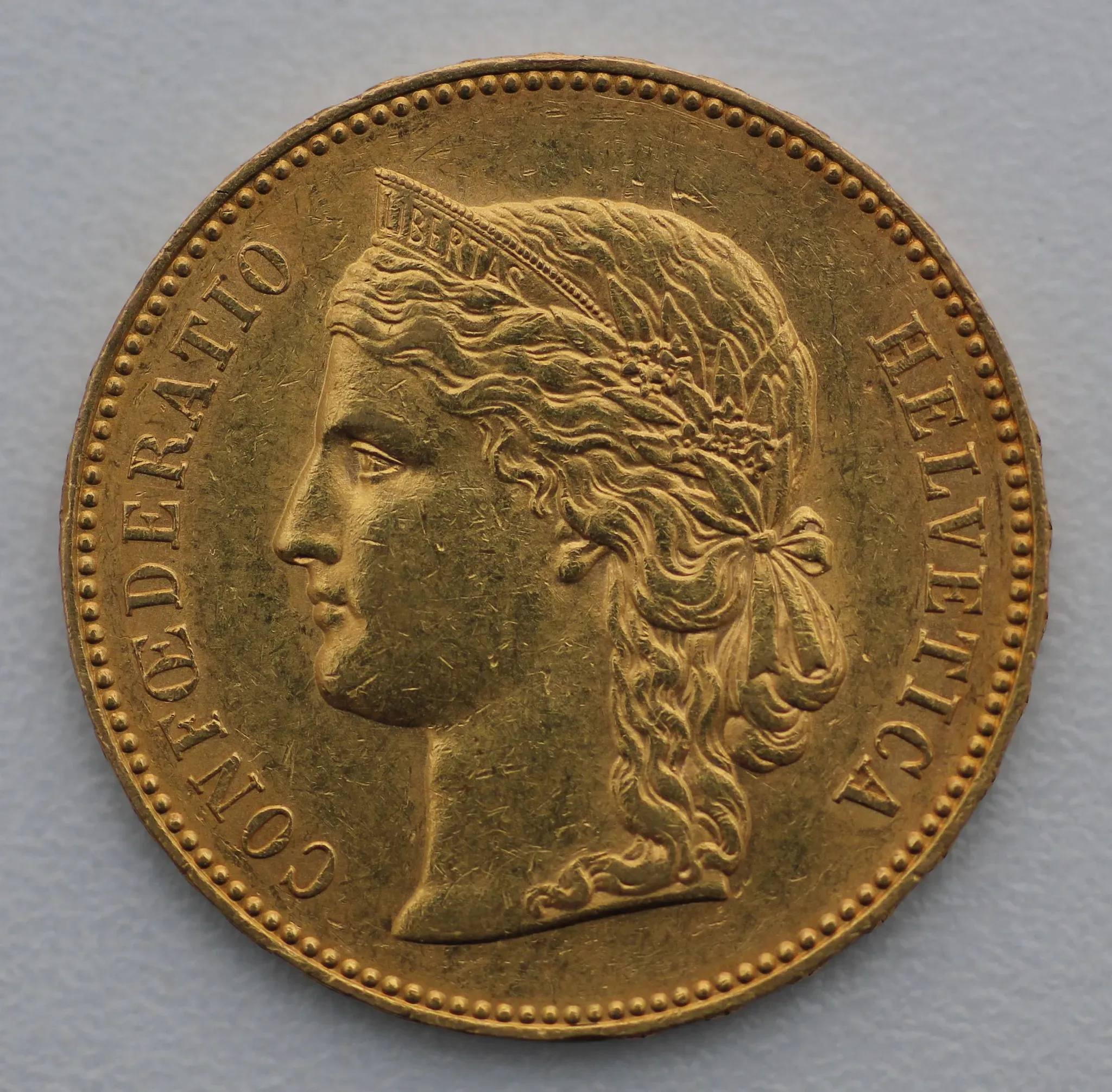 Goldmünze 20 SFR 