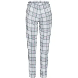 VIVANCE Pyjamahose kariert grau/rosa 40/42