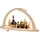Seiffener Volkskunst LED Schwibbogen Seiffener Kirche 42 x 21 x 13 cm