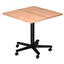 Hammerbacher VST88 Stehtisch höhenverstellbar nussbaum 80,0 x 80,0 x 72,0 - 114,0 cm