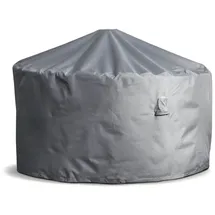 mehr Garten Premium Gartentisch-Schutzhülle Ø155 x 71 cm Grau