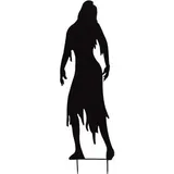 Europalms Silhouette Metall Zombie Frau, 135cm