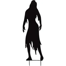 Europalms Silhouette Metall Zombie Frau, 135cm