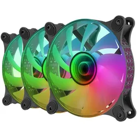 Mars Gaming MF-3DKIT Lüfter 12 cm Schwarz PC
