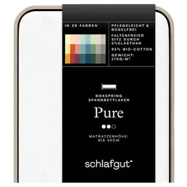 schlafgut Pure Boxspring 140 x 200 - 160 x 220 cm new white