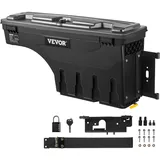 Vevor Lkw-Ladefläche Aufbewahrungsbox, abschließbarer Deckel, wasserdichte ABS Radkasten Werkzeugkasten 25 L mit Passwort Vorhängeschloss, kompatibel mit Dodge Ram 1500 2019-2021, Beifahrerseite