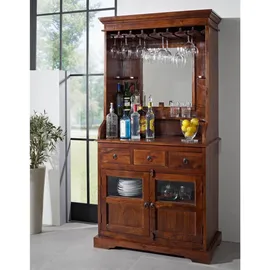 Massivmoebel24 Bar 97 x 52 x 193 cm Braun