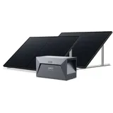 Anker SOLIX Balkonkraftwerk mit Speicher 820Wp Solarmodul mit Bodenhalterungen mit Bodenhalterungen / 820W Solarleistung, 12 Jahre Garantie