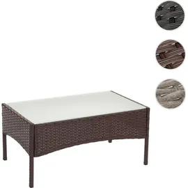 Mendler Halden Gartentisch 79 x 48 x 38 cm braun meliert