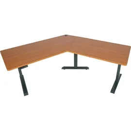 MCW Schreibtisch MCW-D40, Computertisch, 120° elektrisch höhenverstellbar ~ natur,