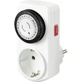 Sygonix SY-5042668 Steckdosen-Zeitschaltuhr analog Tagesprogramm 3680 W IP20 Dauerbetrieb