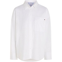 Tommy Hilfiger Curve Hemdbluse »CRV SOLID COTTON EASY FIT SHIRT«, Gr. 48, Th Optic White, , 87076746-48