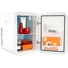 Mini Kühlschrank 20 L / 22 Dosen, 2 in 1 Kleiner Kühlschrank Kühl- und Heizfunktion, Minibar Kühlschrank Getränkekühlschrank 9 V DC / 220 V AC für Büros und Schlafsäle, Schwarz