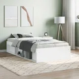 MOBCANT Bettgestell, Bettsystem Bettstütze Bettrahmen Familienbett Geeignet für Wohnungen Hotel Schlafzimmer Gästezimmer Weiß 90x190 cm