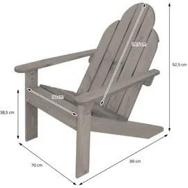 ML-Design Gartenbank 3-Sitzer 3tlg. 120 x 60 x 90 cm Grau
