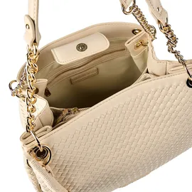 Valentino Gea Schultertasche Synthetik Beige