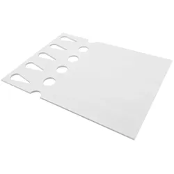 CombiCraft Weiße Schlaufenetiketten 250x38mm - 1000 Stück auf 200 Bögen á 5 Etiketten - Laserdrucker geeignet