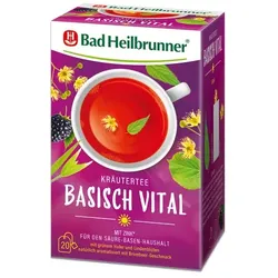 BAD HEILBRUNNER Basisch Vital Tee Filterbeutel 20X2 g