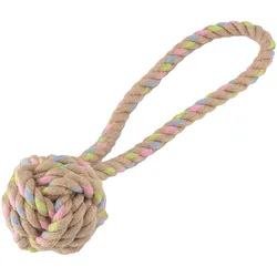 Spielzeug Beco Hemp Ball mit Schlaufe für Hunde - Medium