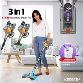 Kesser Akku Staubsauger Hellblau / Orange