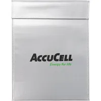 AccuCell Akkus & Batterien Lipo Schutzbeutel groß 30x23cm Silber